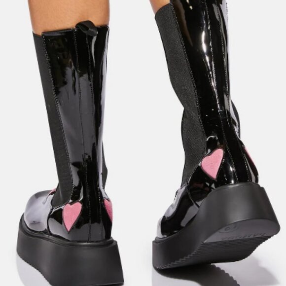 Lamoda COLD  HEARTED LOVER  Chunky Boots ( BRAND NEW !!! ) - Picture 3 of 7